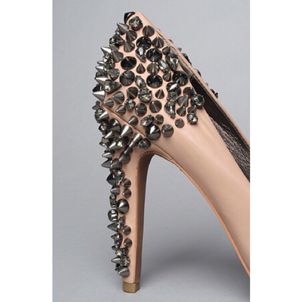 Sam Edelman Spiked Peep Toe Pump